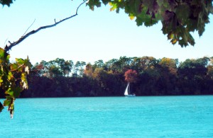 view of Niagara from dock in Youngstown 2