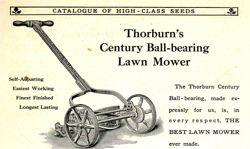 Ad for reel mower circa 1900 from Laura Burchfield