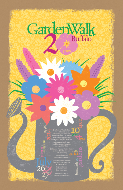 2014 Garden Walk Buffalo poster