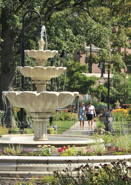 Schoellkopf Park fountain courtesy Niagara Falls Memorial Medical Center