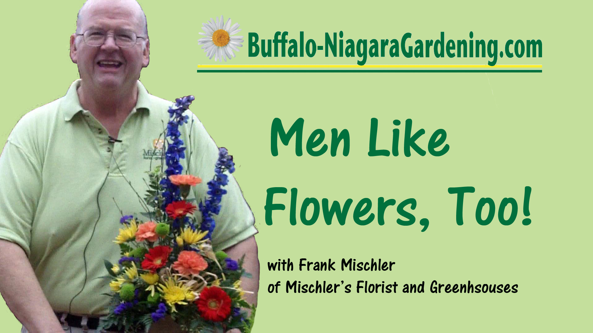 Title for video "Men Like Flowers, Too!"