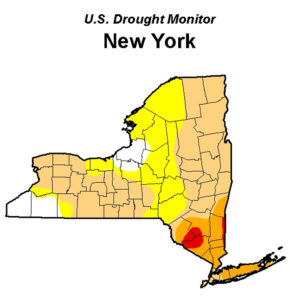 map of drought in Western New York