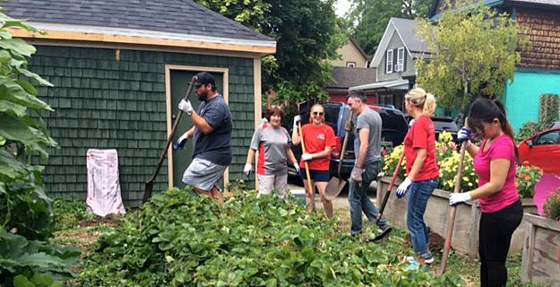 raking by Grassroots Gardens in Buffalo NY