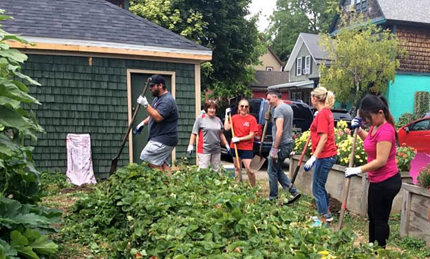 raking by Grassroots Gardens in Buffalo NY