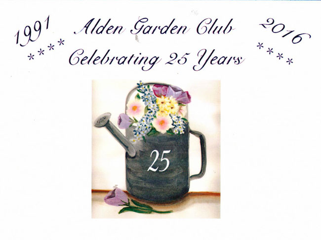 post office cancellation for Alden Garden Club anniversary