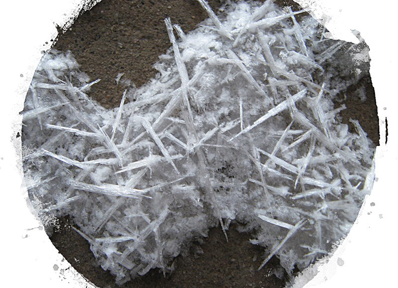 needle ice crystals