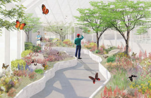 proposed butterfly conservatory at Buffalo and Erie County Botanical Gardens
