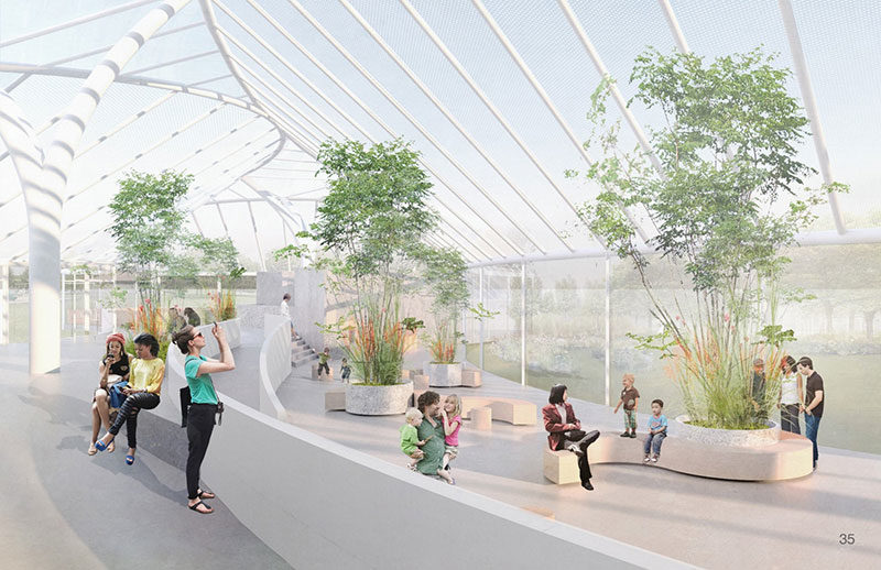 proposed renovation at Buffalo and Erie County Botanical Gardens