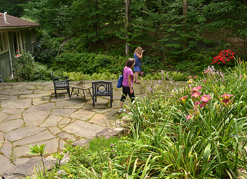 Shadrack garden visited by garden communicators