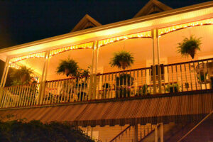 view of balcony during City of Tonawanda Night Lights 2020