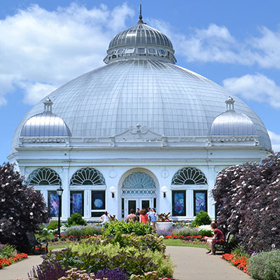 Buffalo and Erie County Botanical Gardens in summer