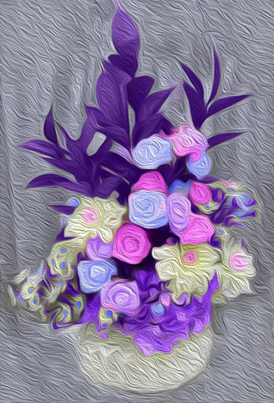 photo illustration of flower arrangement