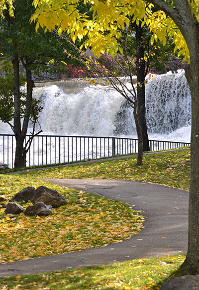waterfall in Glen Park in Williamsville New York 