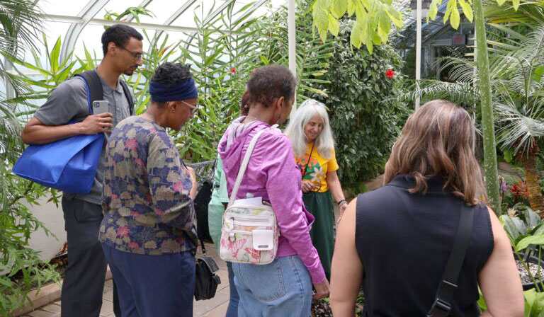 guide at Buffalo and Erie County Botanical Gardens